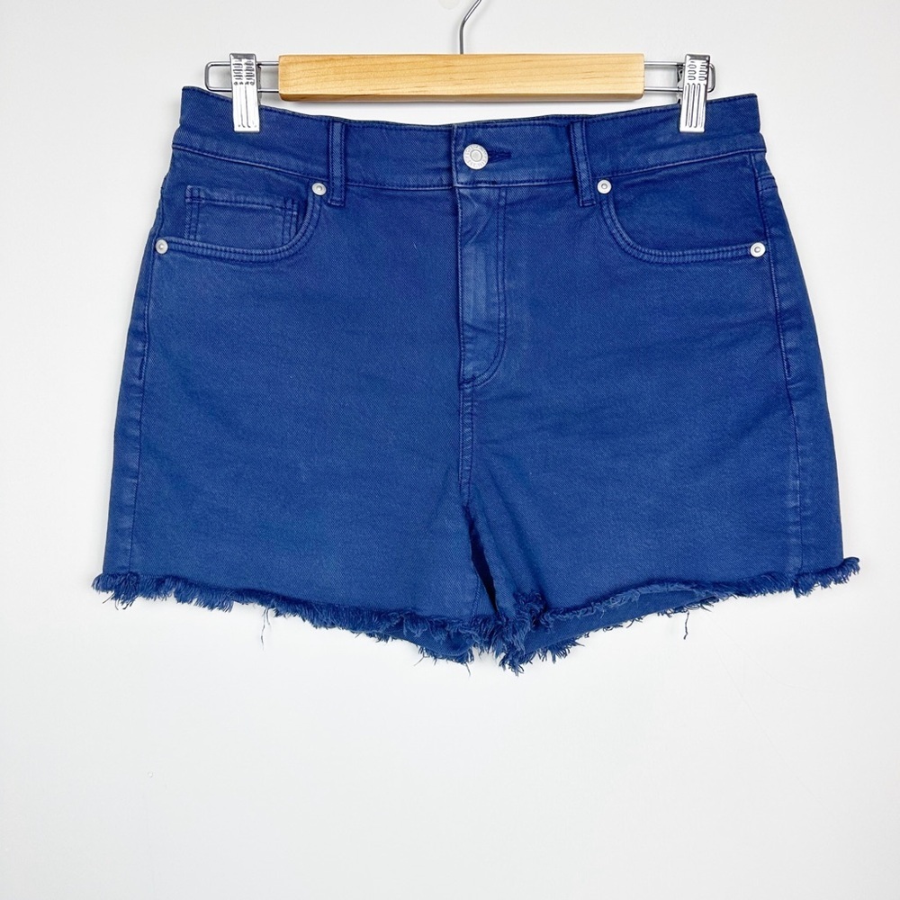 Loft The Cut Off Short Blue Jean Denim